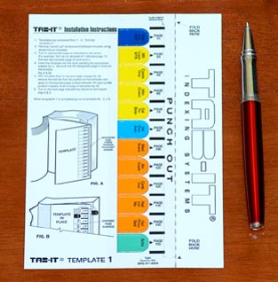 Tabs DSM IV TR diagnosis dsmiv tabs Tab-It index system dsm4 dsm 4 tabit